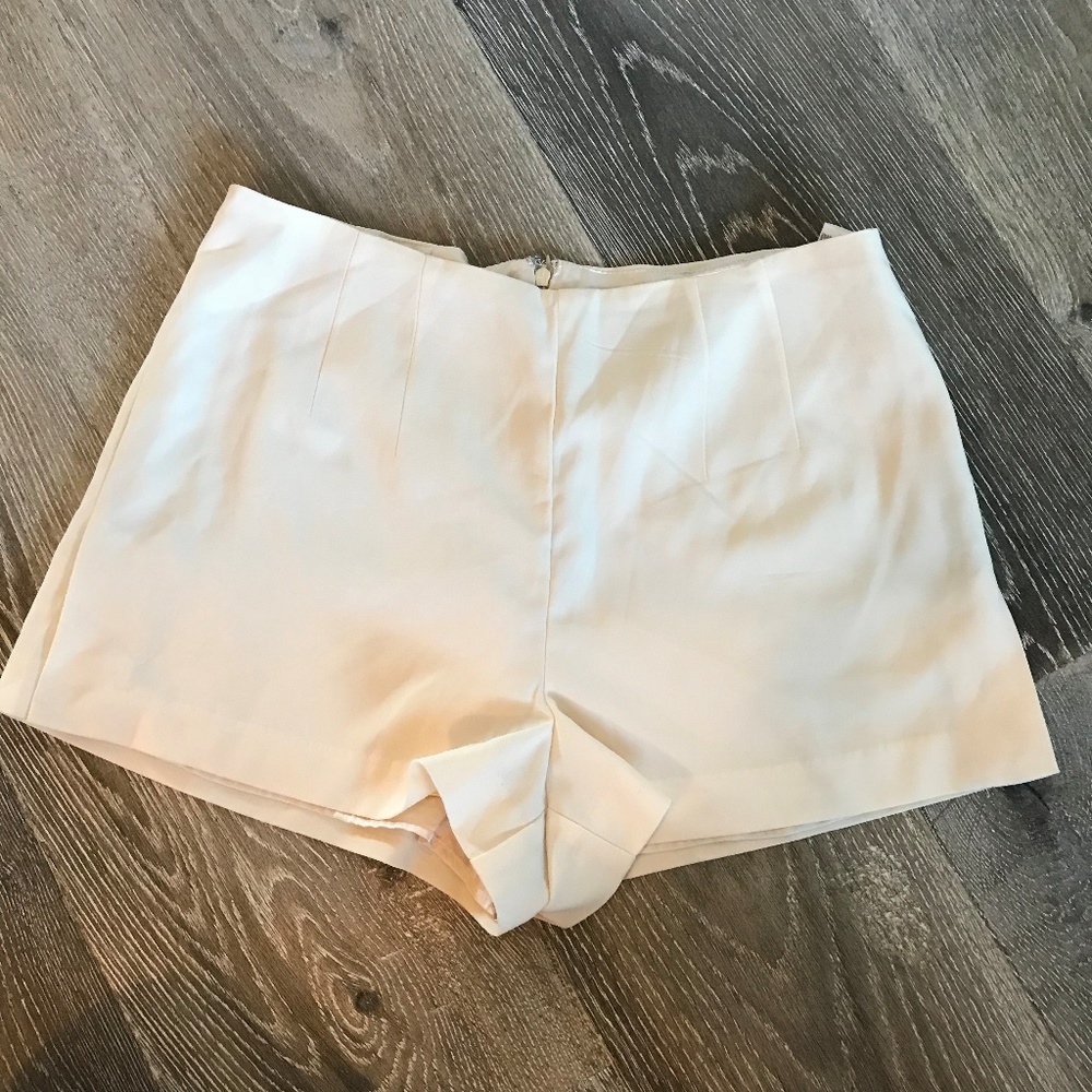Simple White Shorts
